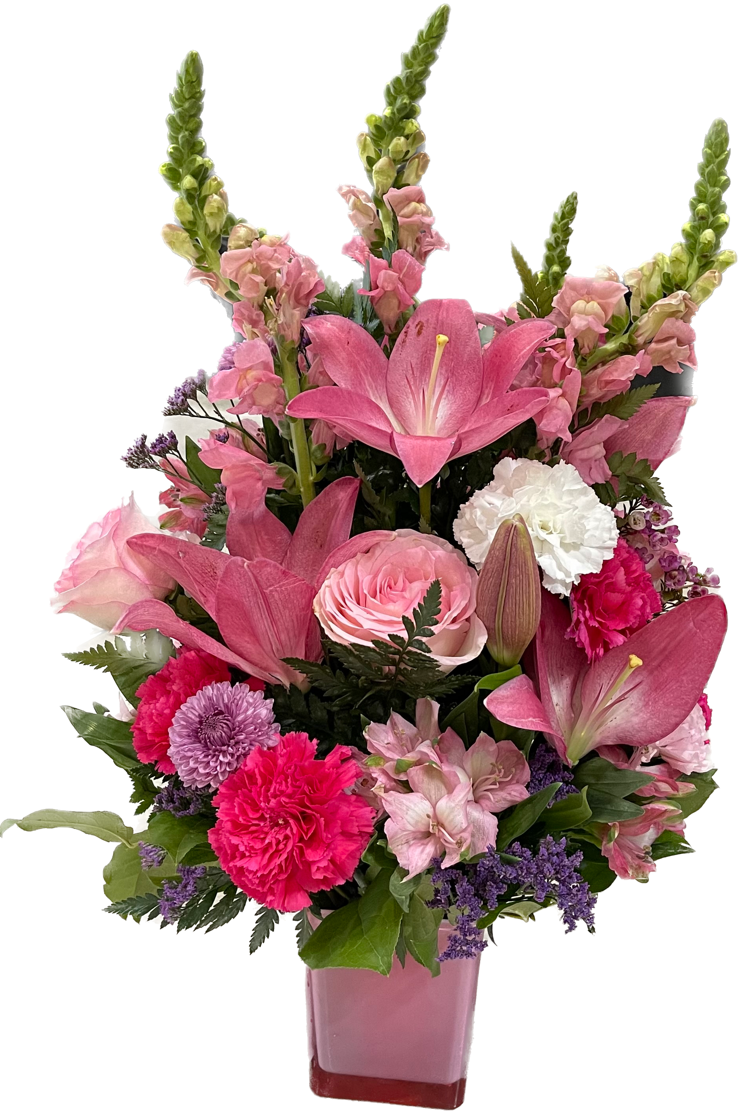 Pretty Pink Flower Arrangement image 0