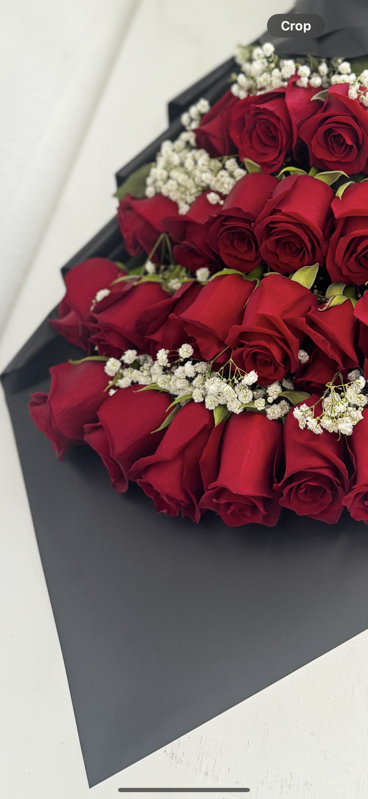 25 Beautiful Long Stem Premium deep Red Roses Stacked up image 2