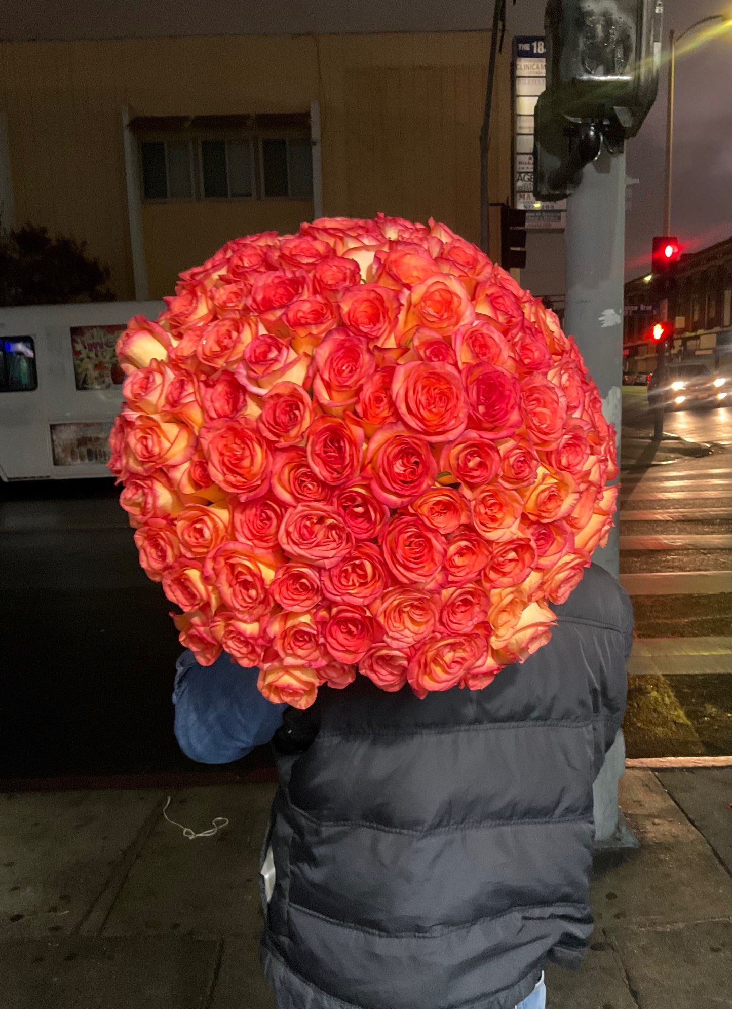 100 Premium Sky Fire Roses long Stem image 3
