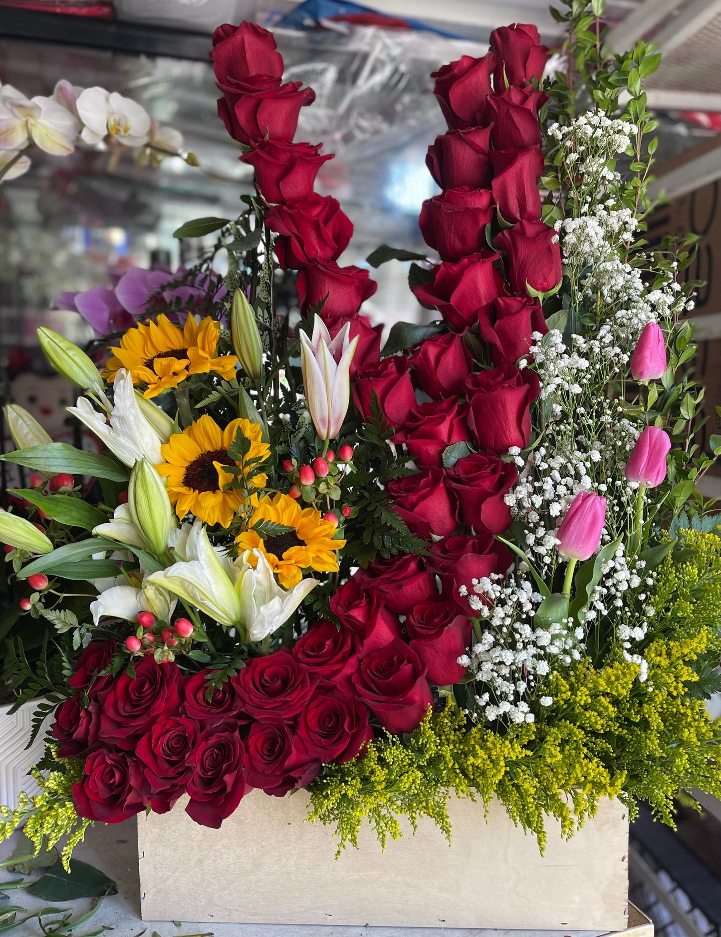 Initial Roses Arrangement the finest roses image 0