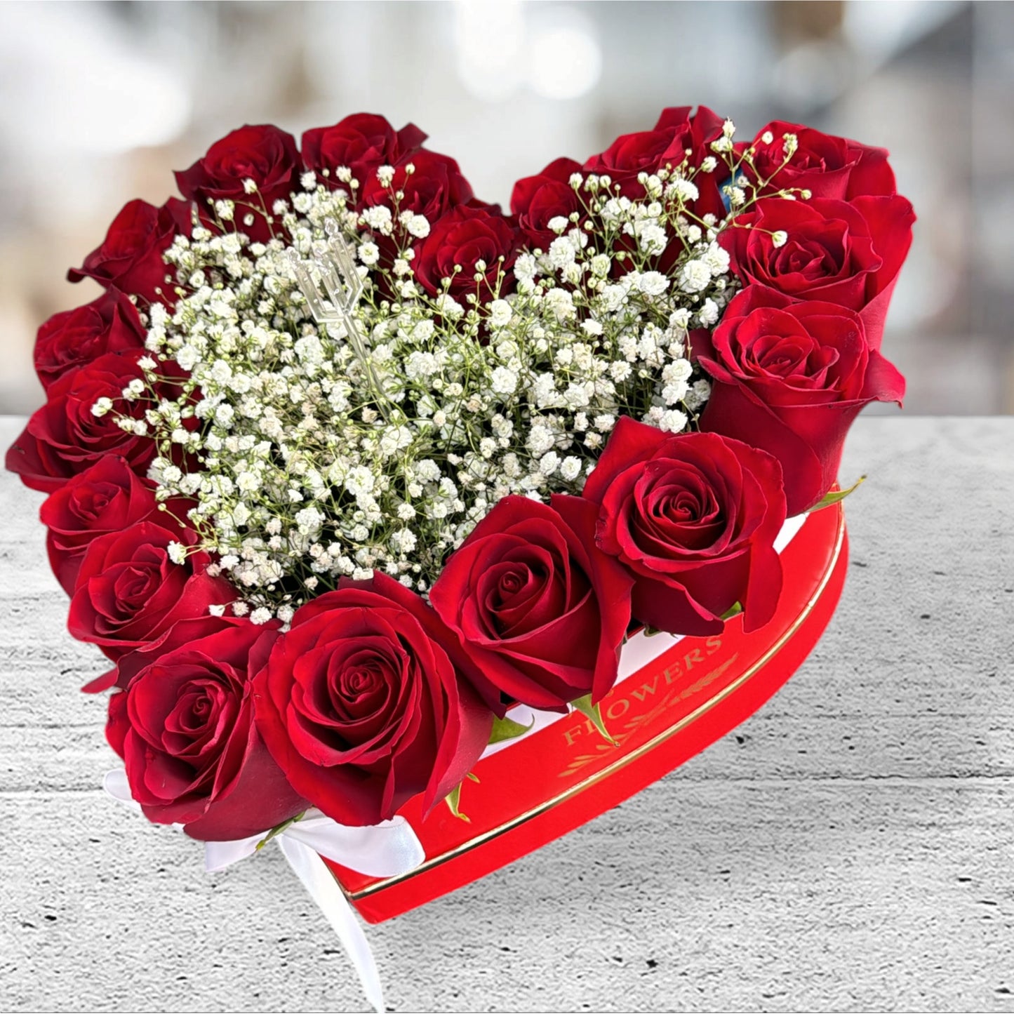 Classic Heart Arrangement of Premium Roses image 0