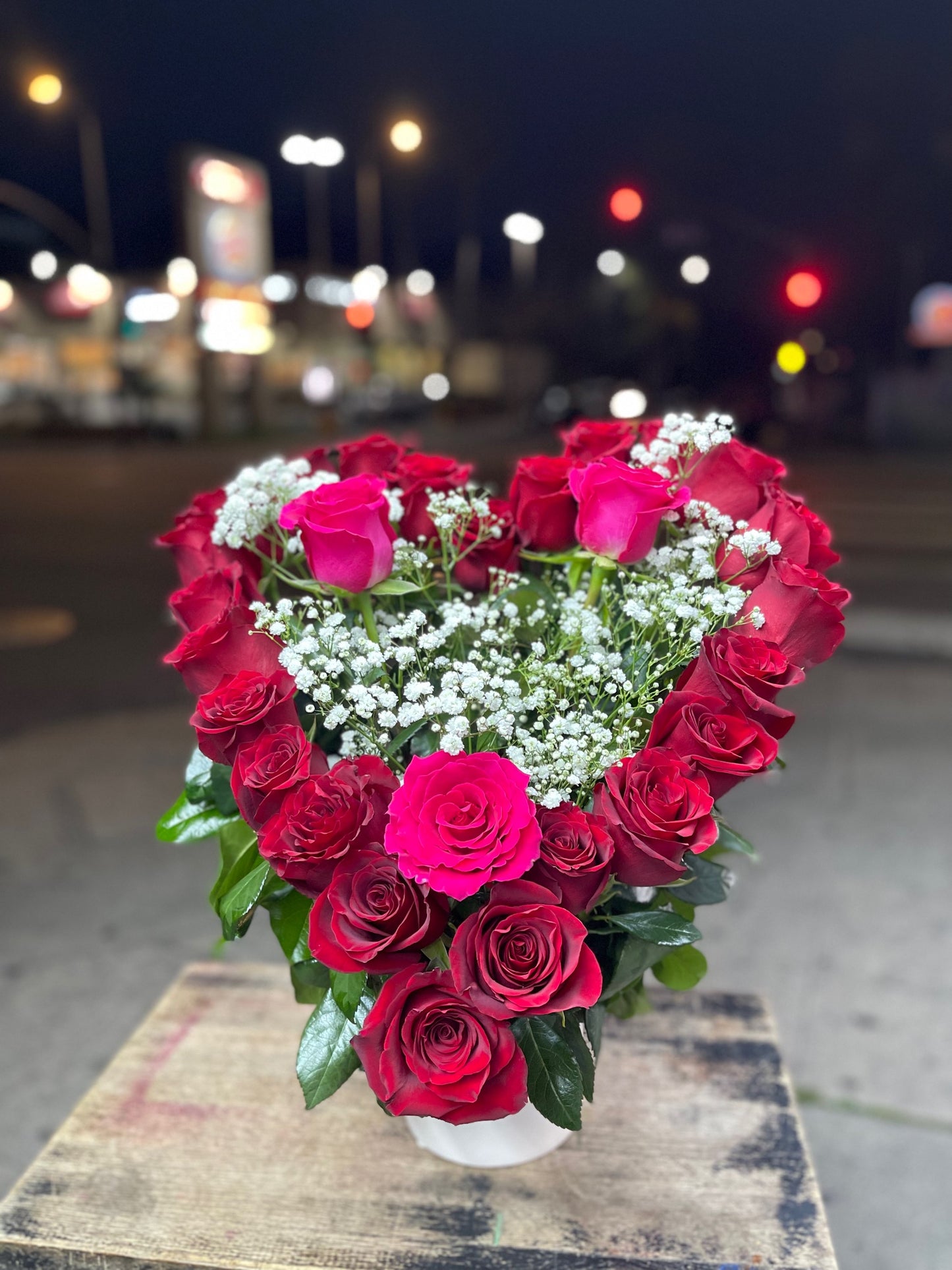 Hearth Arrangement of Premium Red Roses image 2