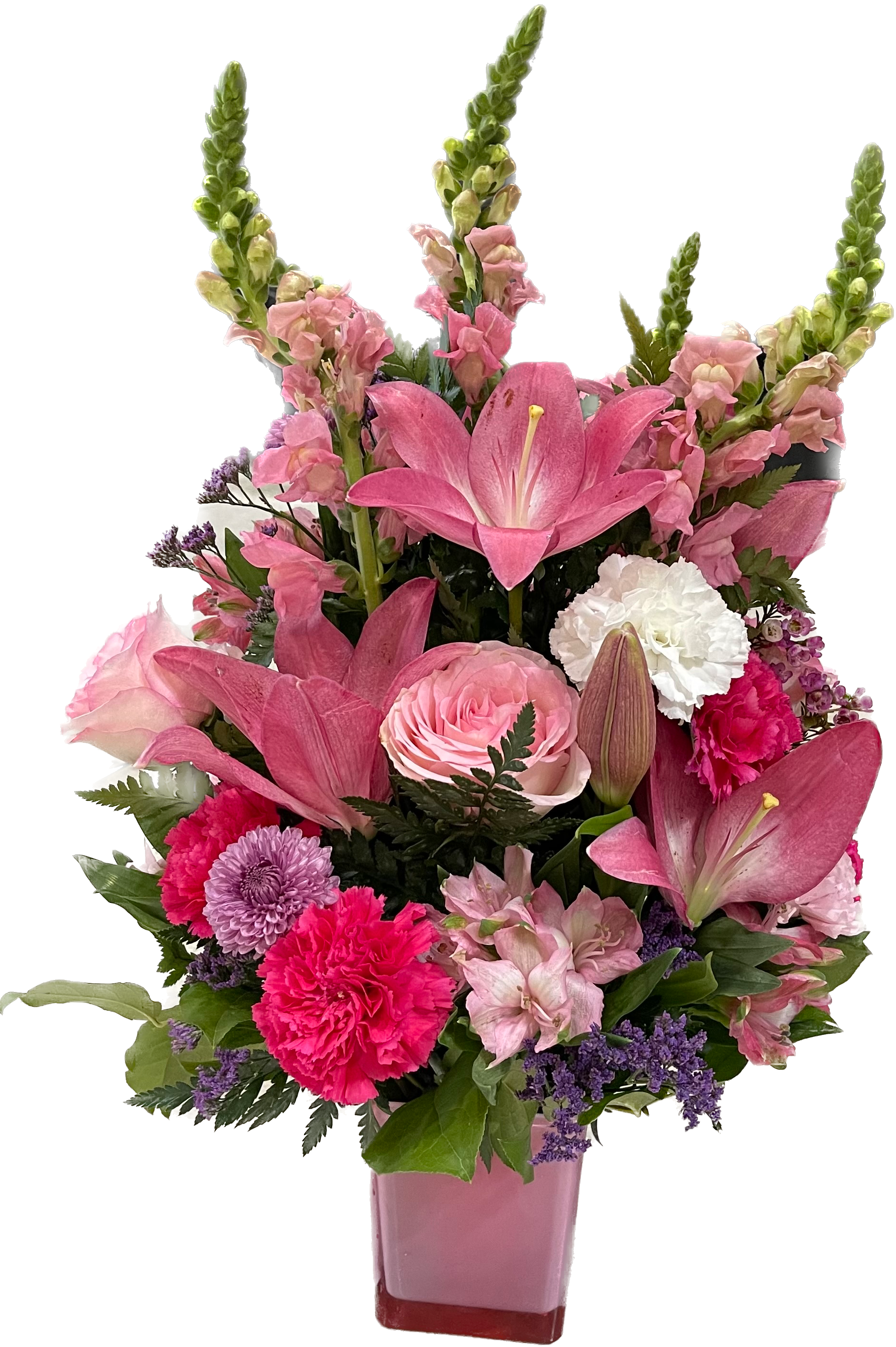 Pretty Pink Flower Arrangement image 0