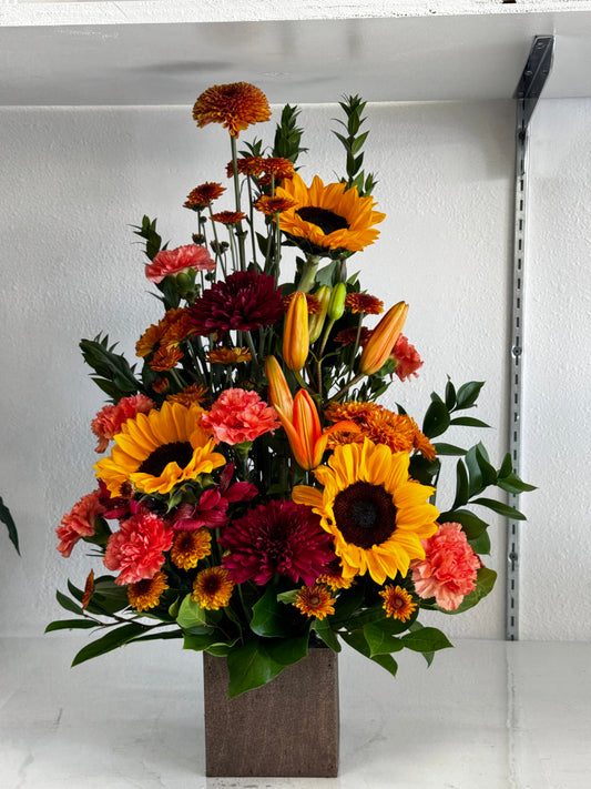 Autum Breeze Beautiful Flower Arrangement  image 1