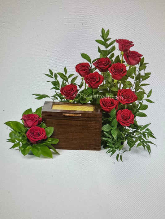 Special Request for Serenity Urn Flower arrangement  image 0